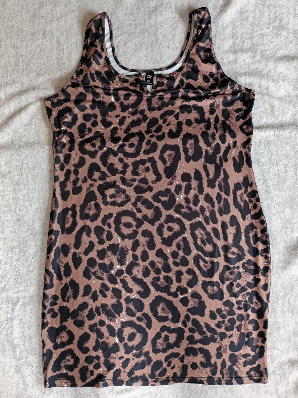 Size 3X Leopard Bodycon Mini Dress